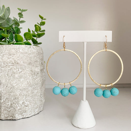 The {Turquoise} Willow Dangles